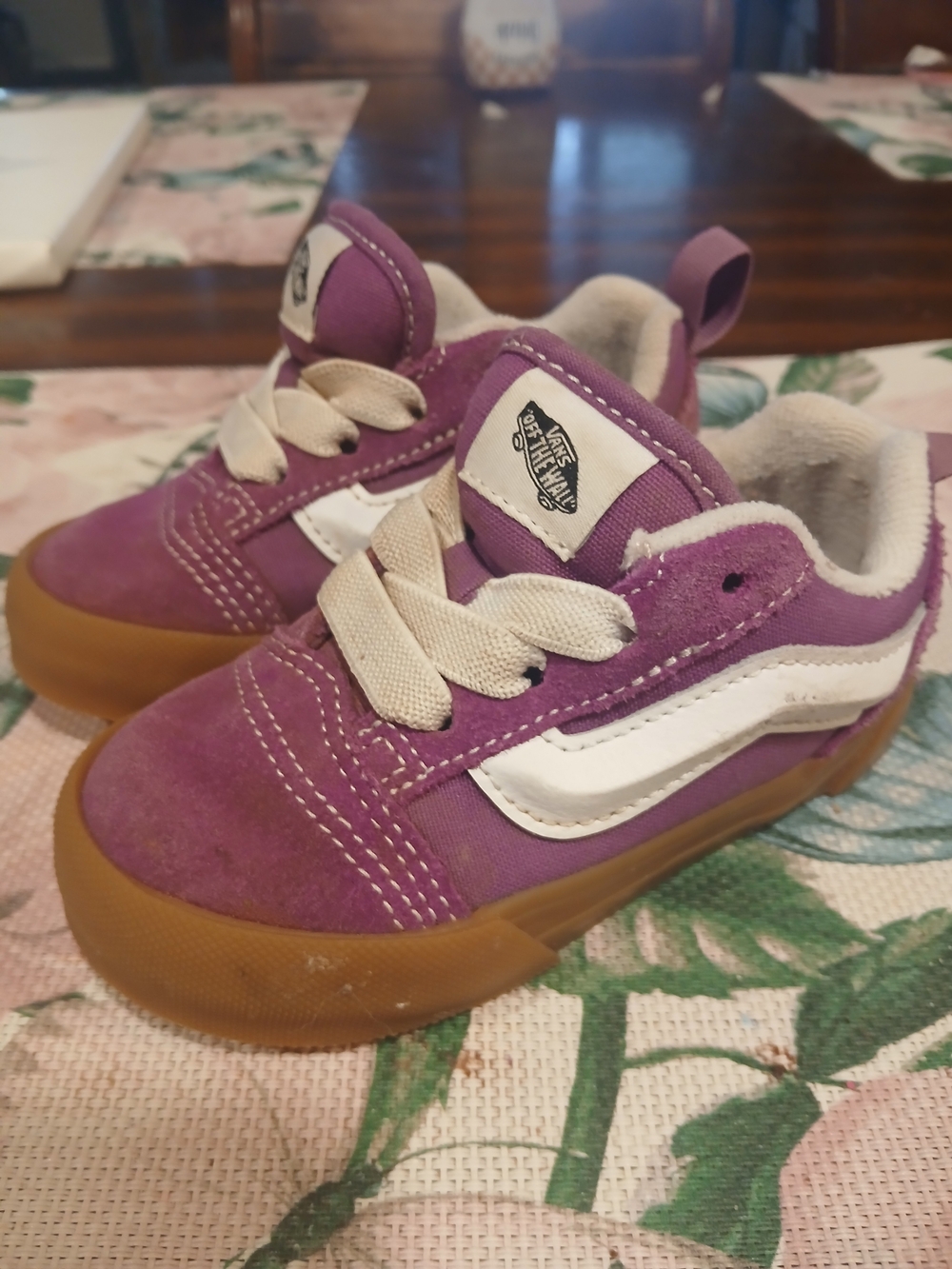 Vans SIZE 6.5 TODDLER Kids Purple Shoes
